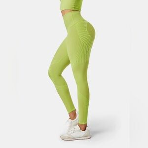 Fanka Body Sculpt Leggings Full Length ( Reversible ) Lime Green